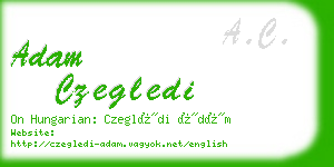 adam czegledi business card